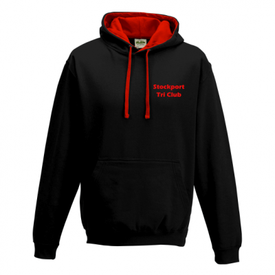 stockport tri club hoodie front
