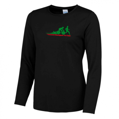 stockport tri club long sleeve front