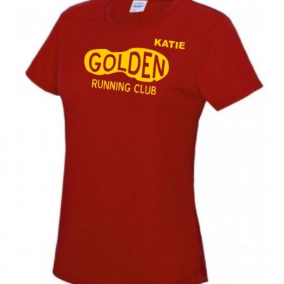 club t-shirt ladies red