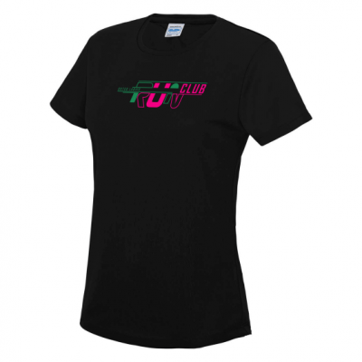 Oxted-ladies-black-tshirt-front