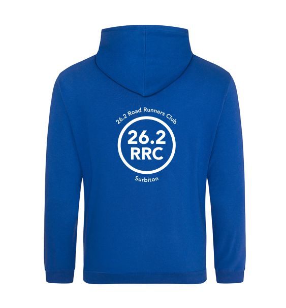 262 road runners royal blue hoodie back