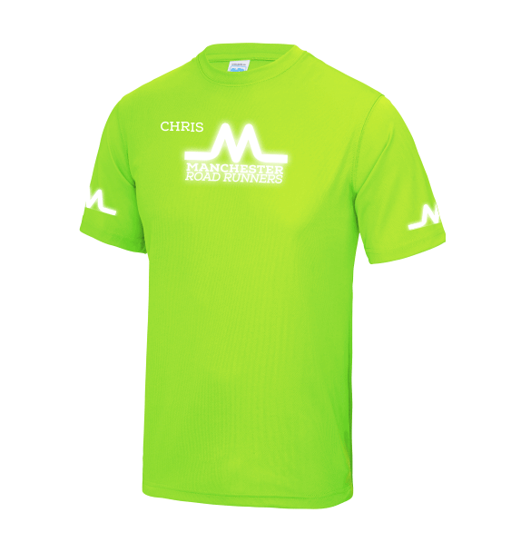 Manchester-Road-Runners-e-green-tshirt-front