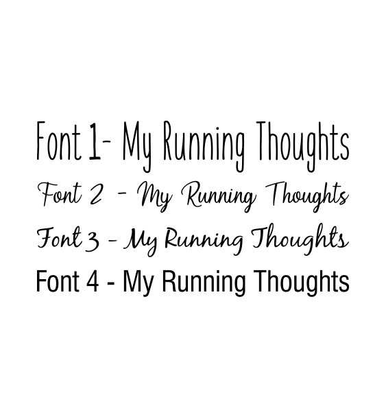 font-running-thoughts