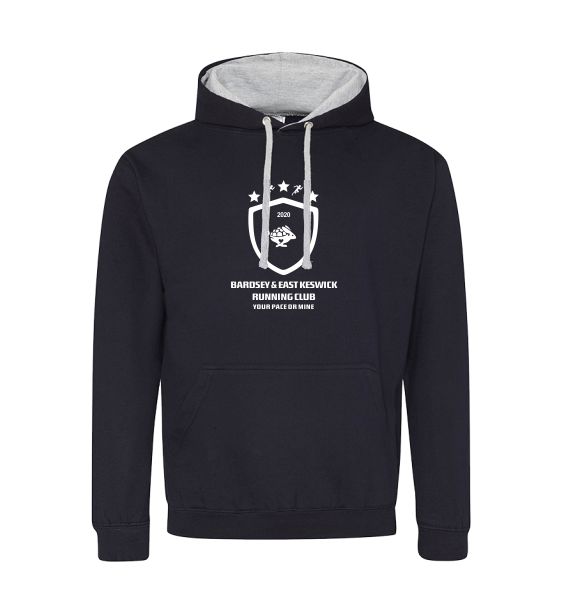 Bardsey & East Keswick Running Club f navy heather hoodie