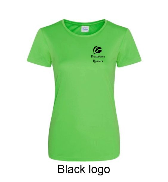 Broxbourne-Runners-lime-tshirt-front-black