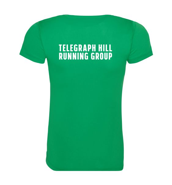 Telegraph Hill Running Hill tshirt green back