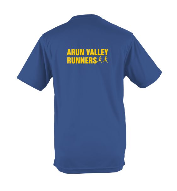 Arun valley runners tshirt royal back