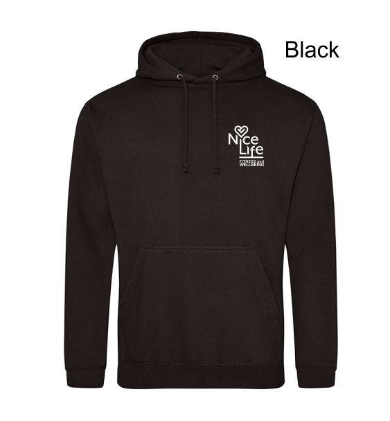 nice life black hoodie