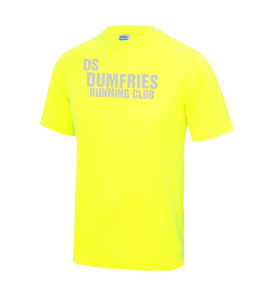 Dumfries Running Club front tshirt name