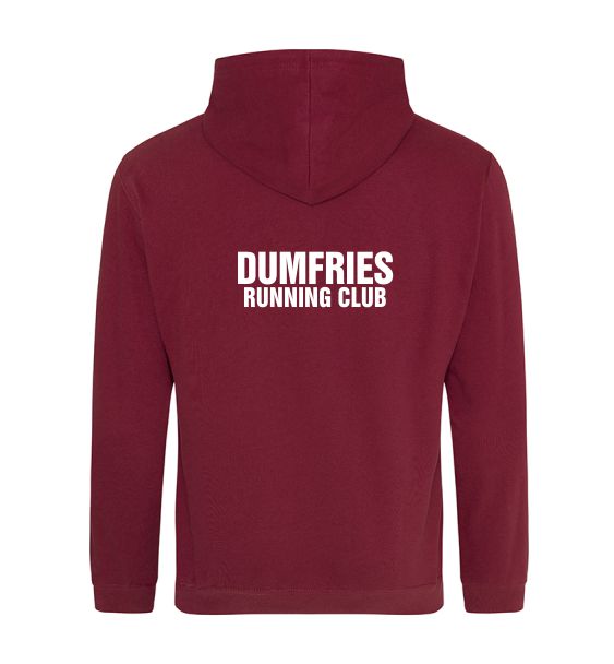 Dumfries Running Club hoodie back